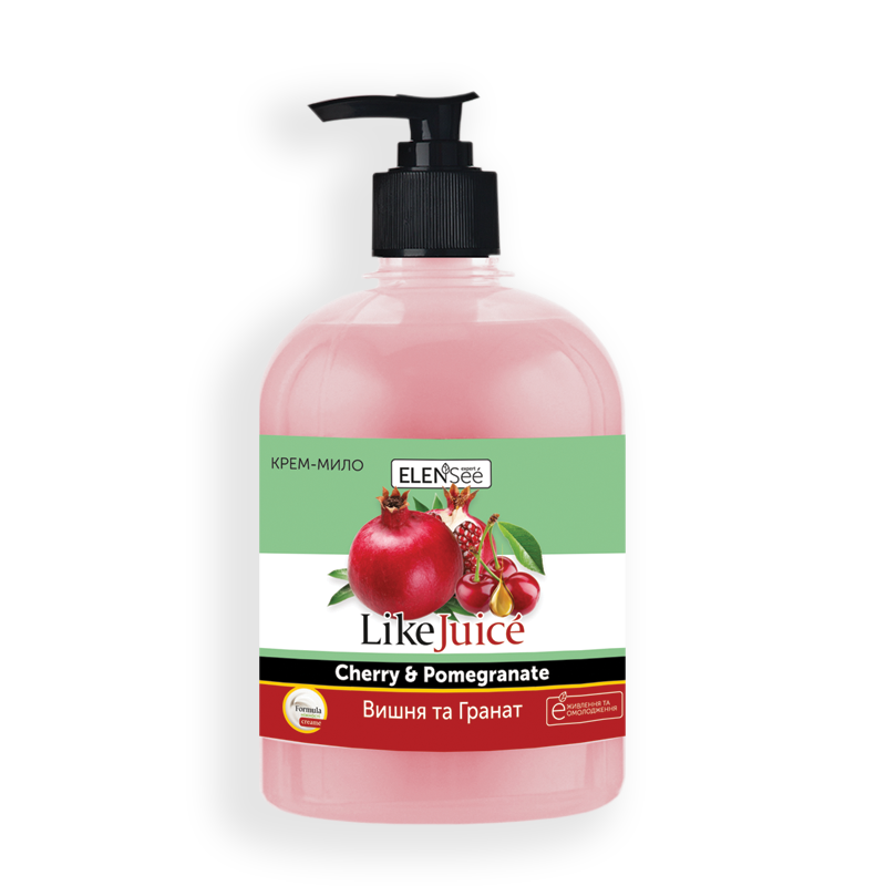 ELENSEE LIKE JUICE Рідке Крем- мило Вишня та Гранат 500мл